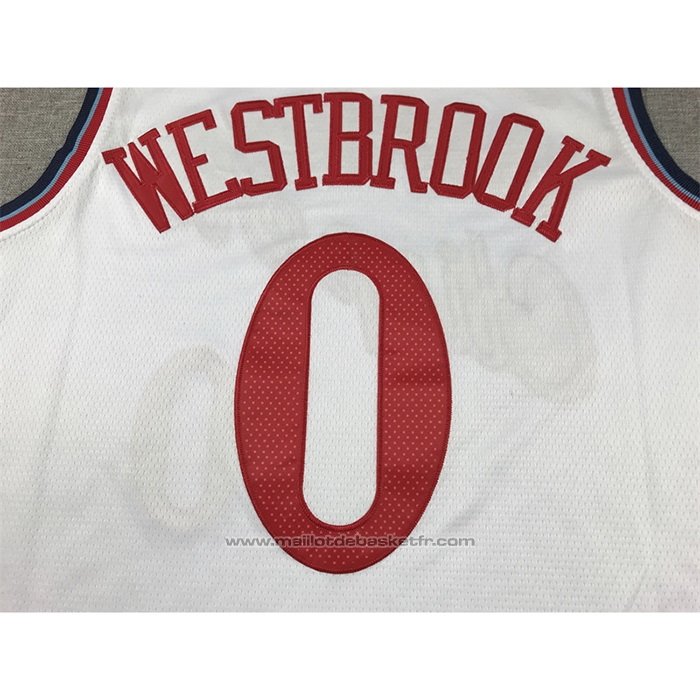 Maillot Los Angeles Clippers Russell Westbrook #0 Association 2024-25 Blanc
